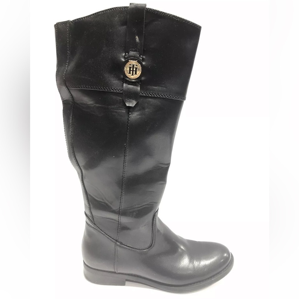 Tommy Hilfiger Women’s Shano, Black Knee High Boots, Size 7M